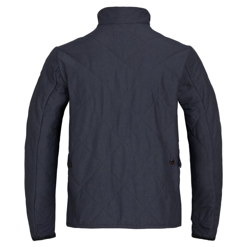 QuiltedJacket Solid Navy 3