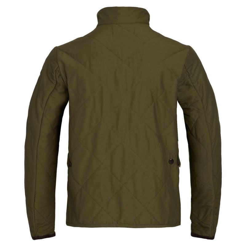 QuiltedJacket Solid Olive 3